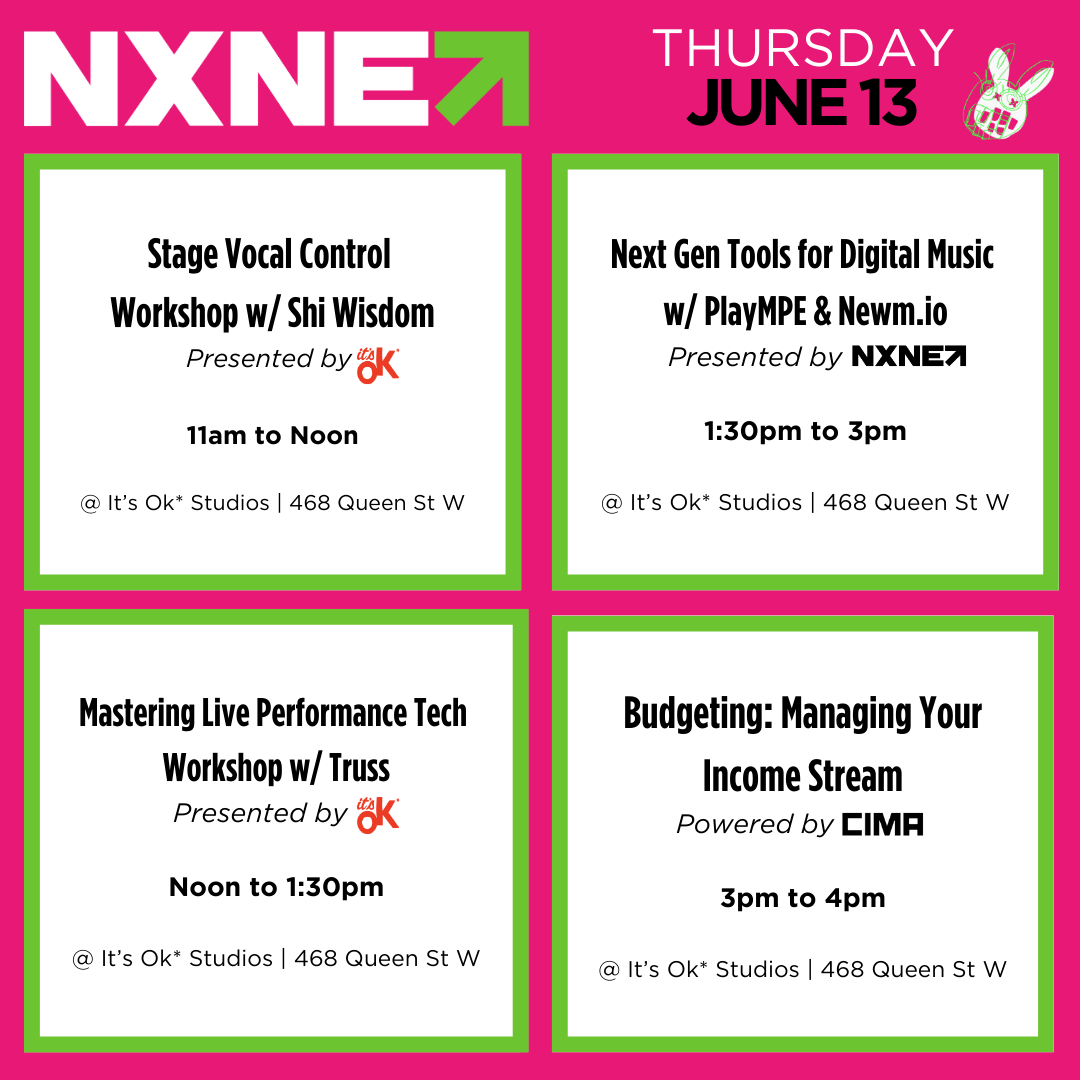 スケジュール IS様 2024 Schedule — NXNE Music Festival